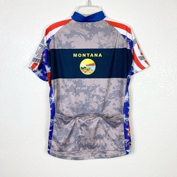 Primal Wear Women’s Montana National Guard Zip Up Cycling Shirt with Pockets - Picture 2 of 6